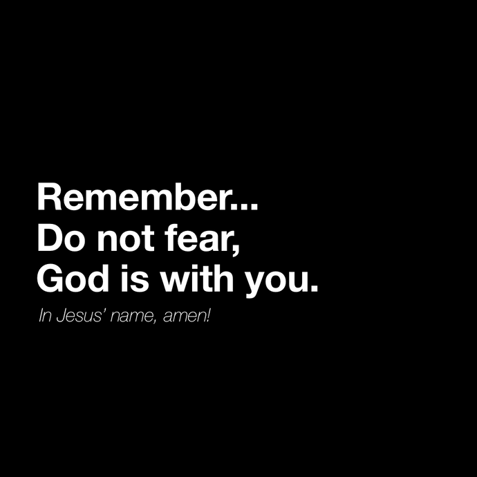 Do not fear ☎️
