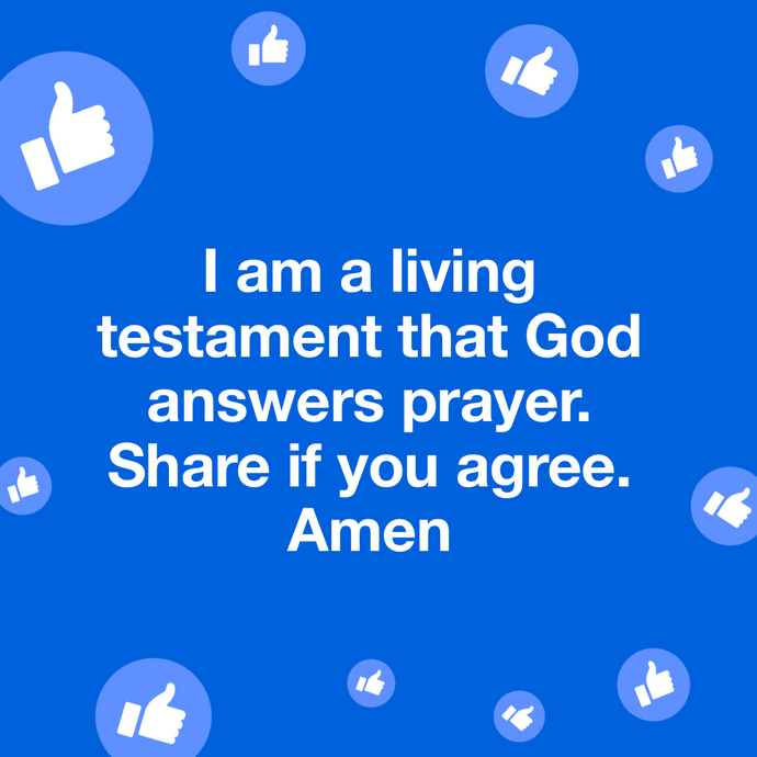 He answers prayer 🙏