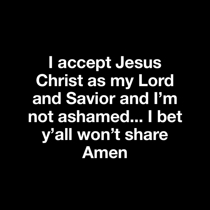I accept Him ❤️