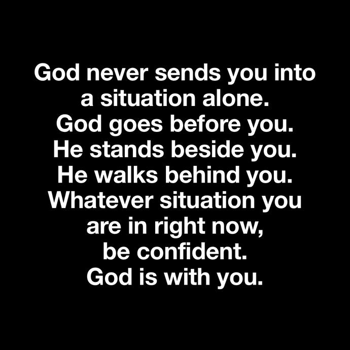 He is with you 🧡