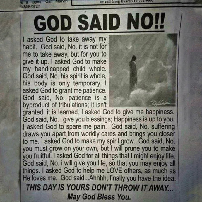 He said NO!! 💔