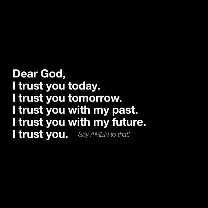 I trust you 🧡