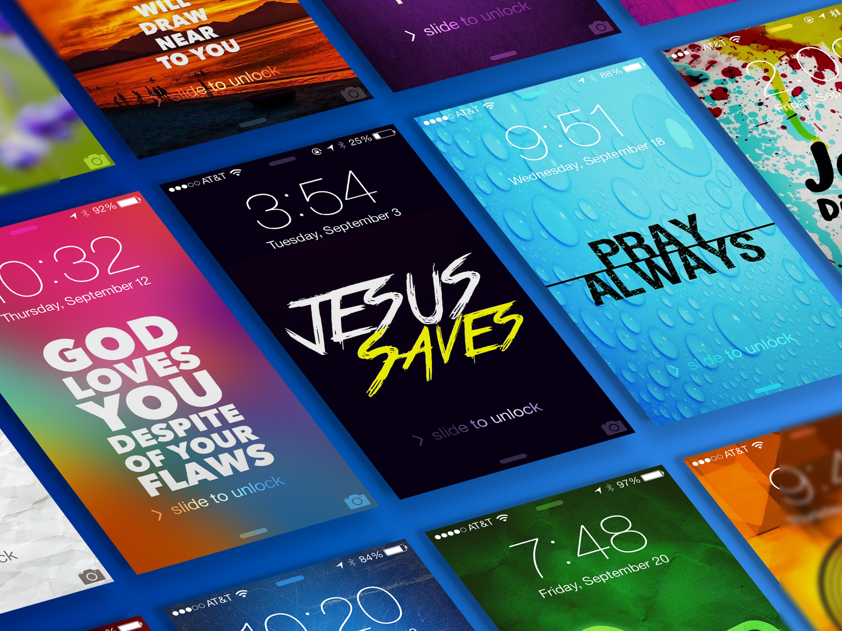 Bible Lock Screens - Bible quotes, wallpapers & devotionals
